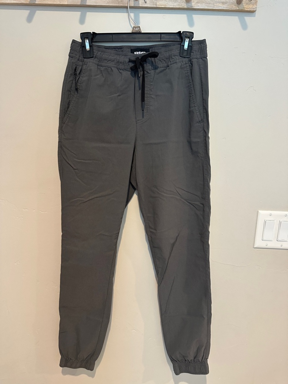 RSQ Men's Charcoal Drawstring Joggers
